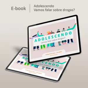 Imagem de capa para o Ebook Adolescendo, vamos falar sobre drogas?