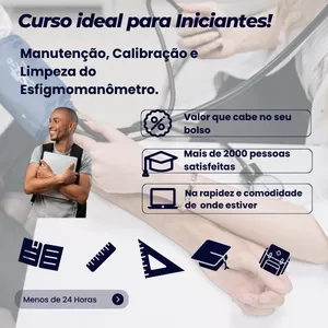 Imagem de capa para o Ebook Manutenção, Limpeza e  Calibração do Esfigmomanômetro