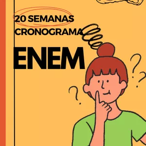 Imagem de capa para o Ebook CRONOGRAMA ENEM - 20 SEMANAS - ENEM