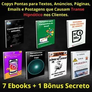 Imagem de capa para o Ebook Copys Hipnóticas Prontas