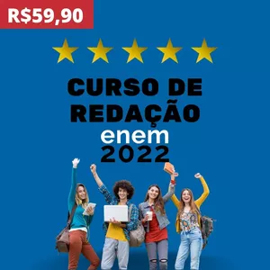 Imagem principal do produto CURSO DE REDAÇÃO DISSERTAÇÃO ARGUMENTATIVA MODELO ENEM