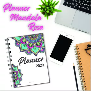 Imagem de capa para o Ebook Planner Mandala Rosa