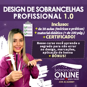 Imagem de Curso Design de Sobrancelhas  Profissional criado por EDILANE na hotmart