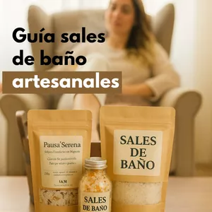 Imagen de portada para Curso online guia Cómo Hacer y Vender Sales de Baño Artesanales 