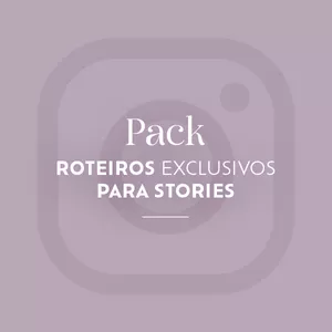 Imagem de capa para o Curso online Pack - Roteiros Exclusivos para Stories