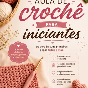 Imagem de Crochê para iniciantes criado por ERICA CAROLINE DA COSTA DOS REIS na hotmart
