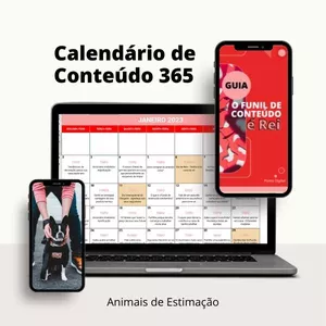 Imagem de capa para o Ebook Calendário de Conteúdo 365 - Animais de Estimação