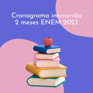 Imagem de capa para o Ebook Cronograma de estudos 2 meses ENEM