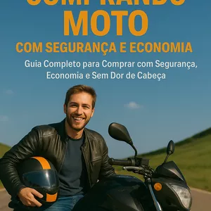 Imagem de capa para o Ebook Guia Completo - Comprando Moto com Segurança e Economia 