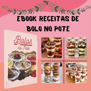 Imagem principal do produto Ebook RECEITAS DE BOLO NO POTE