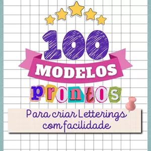 Imagem de capa para o Curso online EBOOK: 100 Modelos prontos para fazer Lettering