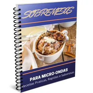 Imagem de capa para o Ebook Sobremesas Rápidas e Praticas Para Micro-ondas