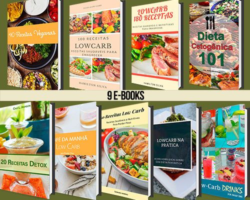 Imagem do curso  180 Receitas Low Carb; 40 Receitas Veganas; Dieta Cetogênica; 100 Receitas Low carb + 5 e-books bônus