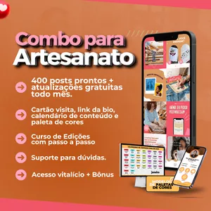 Imagem de Combo para Artesanato criado por Isa Pacheco @isapachecoreal na hotmart