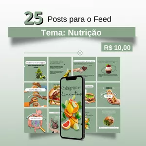 Imagem de capa para o Ebook Posts - Nutrição