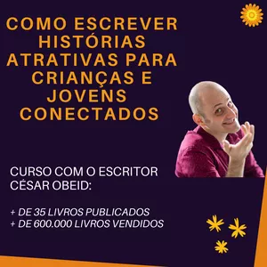 Imagem de capa para o Curso online Como escrever histórias atrativas para crianças e jovens conectados 