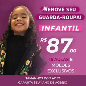 Imagem de capa para o Curso online RENOVE SEU GUARDA ROUPA INFANTIL 