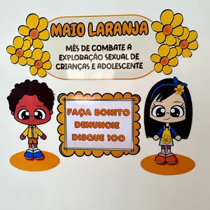 Imagem de capa para o Ebook 🔶️ *Painel para trabalhar o tema Maio Laranja*🔶️