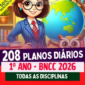 Imagem do curso PLANOS DIÁRIOS - 1º ANO FUNDAMENTAL - BNCC 2026