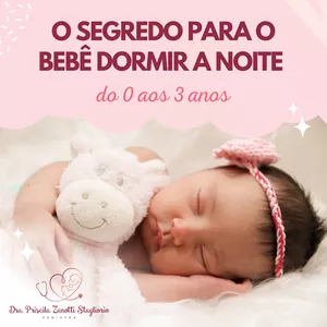 Imagem de capa para o Ebook O segredo para o bebê dormir a noite.
