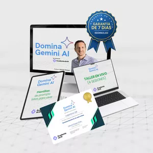 Imagen de portada para Curso online Domina Gemini: De Novato a Experto en Solo 4 Días