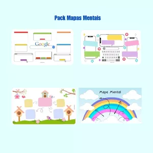 Imagem de capa para o Ebook PACK MAPAS MENTAIS CRIATIVOS 