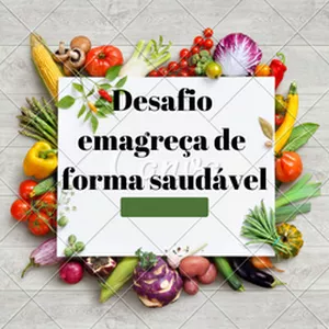 Imagem de capa para o Ebook Desafio emagreça de forma saudável