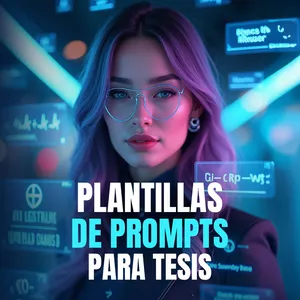 Imagen de portada para Ebook Plantillas de prompts para tesis