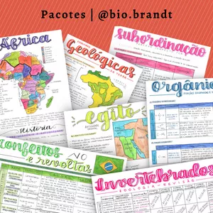 Imagem de capa para o Ebook RESUMOS para VESTIBULARES e ENEM | GOLD @bio.brandt