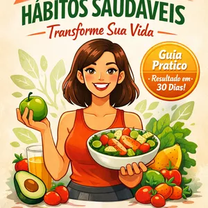 Imagem de capa para o Ebook Hábitos Saudáveis Para Transformar A Sua Vida!