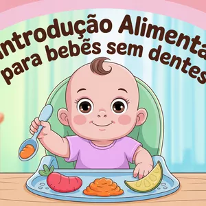 Imagem de capa para o Ebook Introdução alimentar para bebês sem dentes