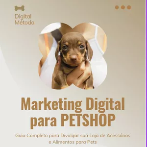 Imagem de capa para o Ebook Marketing Digital para PETSHOP