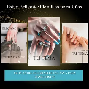 Imagen de portada para Ebook 100 PLANTILLAS PARA BELEZA DE UÑAS