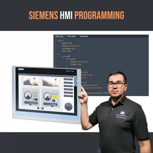 Cover image for Online course Siemens HMI &amp; Scada Programming  *** COMPLETE PACKAGE  ***