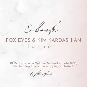 Imagem de capa para o Ebook Cílios Fox Eyes e Kim Kardashian
