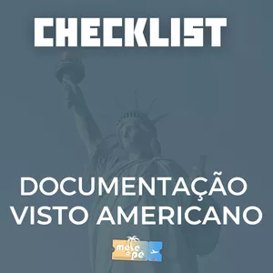 Imagem de capa para o Ebook CheckList Documentação para o Visto Americano