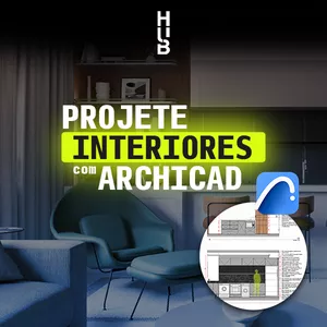Imagem de capa para o Curso online Projete Interiores com Archicad