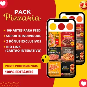 Imagem de capa para o Ebook Pack Pizzaria
