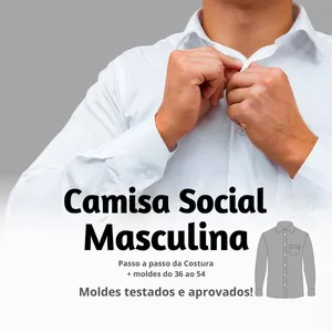 Imagem de capa para o Curso online COSTURA - CAMISA SOCIAL MASCULINA 