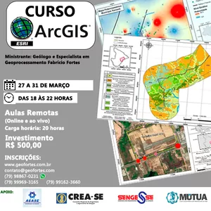 Imagem de capa para o Evento presencial Curso de ArcGis