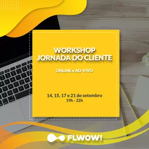Imagem de capa para o Evento online 14, 15, 17 e 21 de setembro/2020 - WORKSHOP :: Mapeamento da Jornada do Cliente – BÁSICO – online.