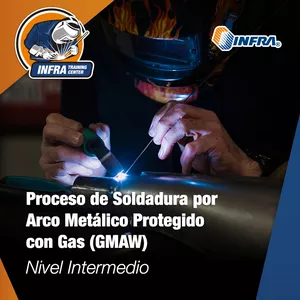 Imagen de portada para Curso online Proceso de Soldadura por Arco Metálico Protegido con Gas (GMAW) Nivel Intermedio