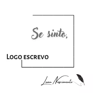 Imagem de capa para o Ebook Se sinto, logo escrevo