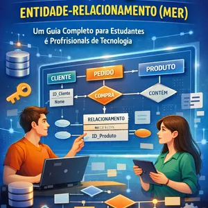 Imagem de capa para o Ebook Modelagem Entidade-Relacionamento (MER) Um Guia Completo para Estudantes e Profissionais de Tecnologia