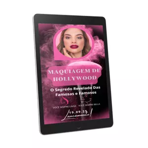 Imagem de capa para o Ebook Maquiagem de Hollywood: O Segredo Revelado das Famosas e Famosos