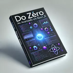 Imagem de capa para o Ebook "Do Zero ao Avançado em React.js" – Um guia completo para aprender React do básico ao avançado.