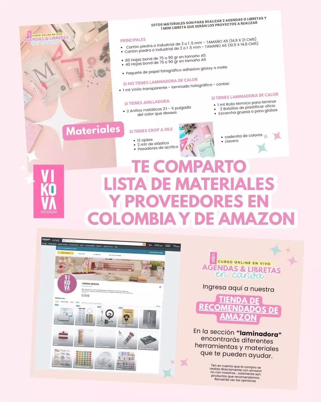 materiales de agendas