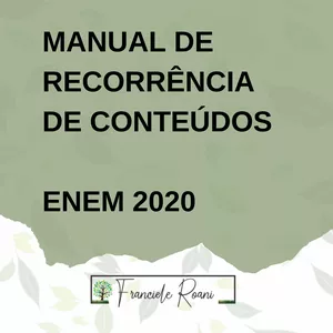 Imagem de capa para o Ebook Manual de Recorrência de Conteúdos - ENEM 2020
