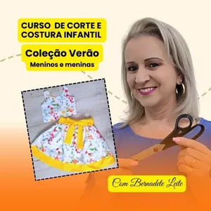 Imagem de capa para o Curso online Corte e costura infantil- Coleção Verão Meninos e Meninas