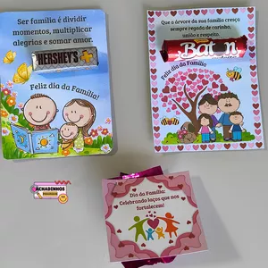 Imagem de capa para o Ebook 👨‍👩‍👦‍👦🌈Cartãozinhos para o Dia da Família